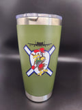20oz Stainless Steel Travel Mug-Green Exterminator