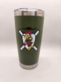 20oz Stainless Steel Travel Mug-Green Exterminator